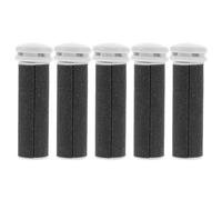 VILLCASE Lot de 5 Têtes de Rouleau de Rechange pour Lime Électrique à Pieds Rouleaux Abrasifs ABS pour Pédicure Recharge pour Élimination des Peaux Mortes Usage Sec Compatible Outil de