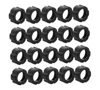 VILLCASE Lot de 50 Supports De Téléphone Portable pour Grille D'Aération De Voiture Fixation De Téléphone Anneau De Serrage Plastique Noir