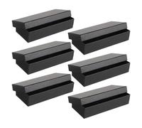 VILLCASE Lot de 6 Boîtes à Montres Papier Multifonction, Coffret Montre Simple Mousse, Rangement Portable pour Hommes et Femmes, Étui Présentoir Vintage Moyen Format