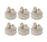VILLCASE Lot de 6 Bouchons de Bouteille D'aquarium en Plastique Abs, Système DIY Co2 Facile à Installer, Étanche, pour Générateur de Dioxyde de Carbone