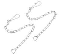 VILLCASE Lot de 6 Chaînettes Universelles en Acier Inoxydable pour Clapet de Chasse d'Eau Levier de Déclenchement et Joint Étanche Pièces de Rechange pour Réservoir de Toilette