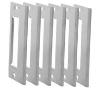 VILLCASE Lot De 6 Gâches De Sécurité Universelles En Acier Inoxydable Argenté