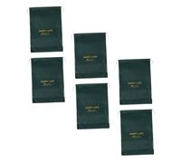 VILLCASE Lot de 6 Paquet de Rangement pour Chaussures en Non Tissé Vert Moyen 26X37 CM Pochettes à Cordon Réutilisables Résistantes à l'eau pour Voyage et Organisation Quotidienne