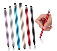 VILLCASE Lot de 6 Stylets Capacitifs Universels pour Écran Tactile Smartphone et Tablette, Haute Sensibilité, Multi-Couleurs, Usage Professionnel et Personnel