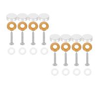 VILLCASE Lot De 8 Cache Vis En Bronze Pour Miroirs Compatibles Avec Les Vis De Construction Les Accessoires De Quincaillerie Pour Meubles Et Miroirs Ces Cache Argentés Sont