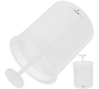 VILLCASE Machine à Bulles en Plastique Blanc 2pcs Nettoyante Visage Formation de Mousse Rapide Usage Domestique ou Voyage
