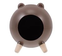 VILLCASE Maison du Hérisson Créative en Abs et Bois, Abri Facile à Nettoyer pour Petits Animaux, Cachette Amusante pour Hamsters et Hérissons