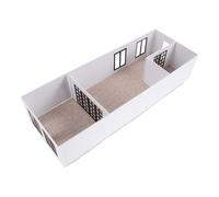 VILLCASE Maquette D'appartement 1:50 en Abs et Acrylique Vue en Coupe Claire et Plan Détaillé, Modèle pour Éducation Architecturale et Diorama de Train