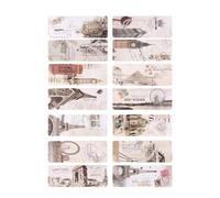 VILLCASE Marque-pages Rétro en Papier Motif Tour de Fer Vintage, Lot de 90 Pièces, Marque-page Créatif pour Lecture, Décoration Livre et Fournitures Scolaires, Style Classique et Pratique