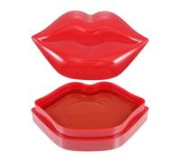 VILLCASE Masque Lèvres Hydratant 20 Patchs Rouge Boîte Film Réparateur Anti-Dessèchement et Atténuation des Rides Soin Réparateur pour Lèvres Sèches et Sensibles