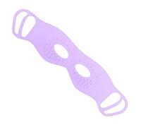 VILLCASE Masque Yeux en Silicone Violet Double Face Antidérapant Réutilisable Patch Oculaire Masque Suspendu à Fixation Oreille pour Massage Relaxant et Fatigue Oculaire