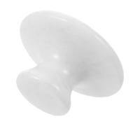 VILLCASE Masseur Champignon en Jade Blanc Massage Profond et Raffermissant pour Visage et Cou Outil Facial Froid et Chaud pour Routine de Soins Peau