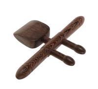VILLCASE Masseur en Bois de Poulet pour Cou et Taille, Outil de Massage Léger Facile à Tenir Ranger, pour Massage des Fascias Spinaux et Détente Musculaire