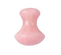 VILLCASE Masseur en Pierre Naturelle et Améliore Circulation Sanguine Forme Champignon Rose Design Lisse, Réduit Douleurs pour Visage pour Massage de Relaxation