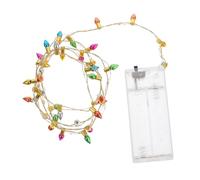 VILLCASE Mini Guirlande Lumineuse LED Miniatures pour Maison de Poupée Accessoires de Décoration de Noël Éclairage Durable avec Boîte à Piles pour Décorations de Fêtes