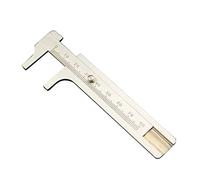 VILLCASE Mini Pied à Coulisse Laiton Jauge Vernier Précise Outil de Mesure Portable pour Bijoux et Caliper Coulissant Vintage Non Magnétique et Antirouille