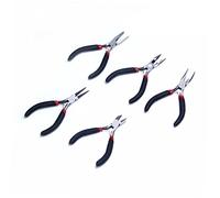 VILLCASE Mini-pinces De Précision Pour Bijoux En Acier 12,4 Cm Poignée Antidérapante Noir Outil De Réparation De Fil Pour Bricolage Bijoux Artisanat