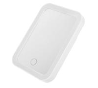 VILLCASE Miroir de Maquillage LED Blanc Support, Lampe de Table à Trois Niveaux de Luminosité, Miroir en Verre Doré, pour Usage sur Table