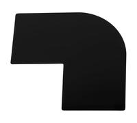 VILLCASE Modèle de Guide de Barbe en Pvc Noir Portable Haute Précision pour Contour Cheveux et Stylisme Barbe, Outil pour Barbiers et Hommes Exigeants
