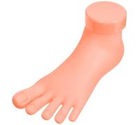 VILLCASE Modèle D'entraînement pour Ongles de Pied en Caoutchouc Rose, Outil Pratique pour Appliquer Vernis et Apprendre L'art des Ongles, pour Débutants en Formation Nail Art