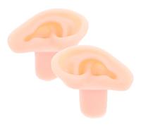 VILLCASE Modèle D'oreille Texture Douce Réaliste en Silicone Canal Auditif Étendu, Paire pour Boucles D'oreilles pour Présentation en Vitrine de Magasin