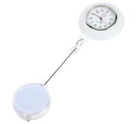 VILLCASE Montre De Poche à Clip Blanc pour Infirmière Enrouleur De Badge, Légère, Solide, pour Personnel Médical Et Élève en Milieu Hospitalier