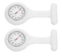 VILLCASE Montre de Poche D'infirmière en Acier Inoxydable Blanche Broche, Petite Taille, Système D’épingle, Montre pour Suivi Infirmier et Usage en Milieu Hospitalier Couleur Aléatoire
