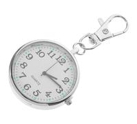 VILLCASE Montre de Poche pour Infirmière Porte-Clés Acier Inoxydable, Support de Poitrine pour Suivi Infirmier et Chronomètre Élève