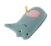 VILLCASE Moufles de Bain pour Tout-Petits Double Face en Éponge Moufles de Toilette Garçon et Filles Motif Animal Vert Exfoliant Doux pour -Nés et Nourrissons Bain