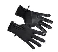 VILLCASE Moufles de Cyclisme D’Hiver, Tactiles, Coupe-Vent et Imperméables | Polaire Douce, Antidérapants, pour Vélo de Route et Vtt, Noir, Usage Extérieur en Saison Froide