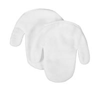 VILLCASE Moufles en Coton Visage Réutilisables Moufles Exfoliants Doux sans Broderie Brosse Nettoyante pour Gommage Visage Démaquillant Portable à L'Eau Chaude