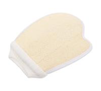 VILLCASE Moufles Exfoliants Corps Mousse Riche et Confort en Loofah Beige Accessoire Gommage Corporel Hammam
