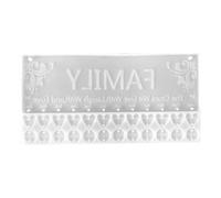VILLCASE Moule à Étiquettes Suspendues pour Résine en Silicone Flexible Blanc Facile à Nettoyer, pour Bricolage et Décorations de Porte Faites Main