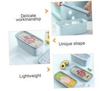 VILLCASE Moule à Glaçons Silicone avec Couvercle Bac à Glaçons Anti-odeur Bac Glacon Réutilisable pour Cuisine Bar Restaurant Stockage Alimentaire