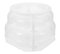 VILLCASE Moule Décoratif en Pp pour Base de Colonne Romaine 19 Cm Moule à Pilier en Ciment Lisse Accessoires en Béton pour Socle Décoratif Extérieur et Aménagement Paysager