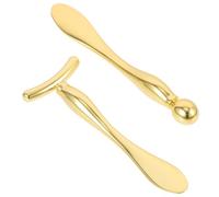 VILLCASE Outil de sculpture visage forme en T 2pcs cuillère en alliage de zinc pour soin peau et réduction œdème yeux femmes