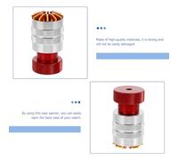 VILLCASE Outil pour Ouvrir la Bague de Boîtier de Montre Machine d'Ouverture Multifonction Outil d'Horlogerie Rouge Compact et Portable pour Réparation de Montres