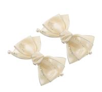 VILLCASE Paio de Clips à Nœud Élégant en Cristal Détachables pour Chaussures Femme - Décoration Élégante pour Talons Hauts et Chaussures Plates - Accessoires Artisanaux Faits Main pour