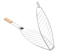 VILLCASE Panier à Griller Grille à Clips Détachable en Acier Inoxydable pour Barbecue Léger et Robuste, pour Camping et Rassemblements en Plein Air
