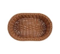 VILLCASE Panier de Rangement en Plastique Tressé Forme 2 Compartiments pour Snacks et Bonbons, Facile à Nettoyer, Pratique Cuisine et Décoration Feng Shui