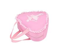 VILLCASE Paquet à Dos Ballerine pour Fille Paquet à Dos de Danse pour Fille à Rose Léger à Bretelles Larges Grosse Capacité Fermeture Éclair pour Cours de Ballet et Voyage