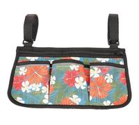 VILLCASE Paquet de Rangement Latéral Capacité Suffisante pour Fauteuil Roulant en Tissu Oxford Deux Sangles pour Téléphone, Bouteille, Mouchoirs, pour Personnes Âgées