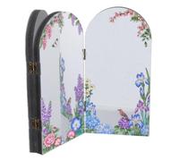 VILLCASE Paravent de Bureau Paravent Décoratif de Bureau en Acrylique Pliant, Écran Miroir Chinois, Séparateur de Table, pour Espaces de Travail et Commerciaux, Décoration du Nouvel an