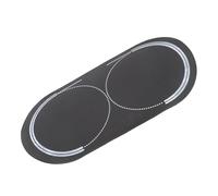 VILLCASE Patch de Protection Double Pédale Batterie en Tissu Noir, Facile à Utiliser pour Meilleure Protection du Kick Drum, pour Batteurs