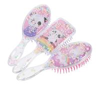 VILLCASE Peigne à Cheveux pour Garçon et Filles Forme Panda Mignon, Léger et Démêlant, Convient Cheveux Mouillés ou Secs, Set de 3 Pièces pour Coiffure Facile Couleur Couleur Aléatoire