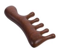 VILLCASE Peigne en Bois de Santal Naturel 116X56X18 CM Peigne à Dents Larges Antistatique pour Massage du Cuir Chevelu Démêlant pour Femmes et Hommes Soin Capillaire Relaxant