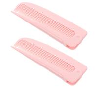 VILLCASE Peignes à Queue Pliables Portables en Plastique 2 Pièces pour Coiffure Professionnelle et Soins Quotidiens, pour Voyage et Séparation des Mèches