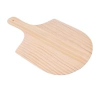 VILLCASE Pelle à Pizza en Bois Planche à Découper Beige avec Manche Ergonomique Facile à Laver, Ustensile Sûr pour Service, Gâteau et Pizza