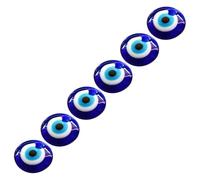 VILLCASE Pendentif Œil du Démon en Verre Bleu 6 Pièces pour Bracelet | Breloque Légère, Forme Œil Maléfique, Charmant Suspendu, pour Création Bijoux DIY et Oreilles