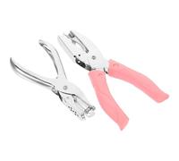 VILLCASE Perforatrice Manuelle de Cœur, Lot de 2 Pièces, Perforatrice Trou pour Papier, Usage Bureau et Loisirs Créatifs, Compatible Feuilles Mobiles, Outil de Découpe Précis